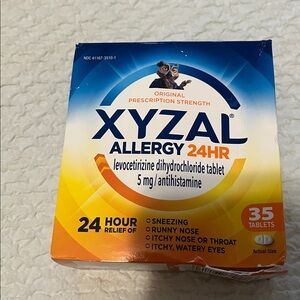 NWT Xyzal Allergy Relief Tablets